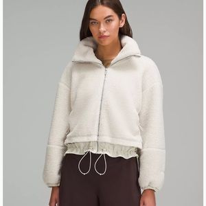 Lululemon Cinchable Full Zip White (Bone) Jacket - Never Worn